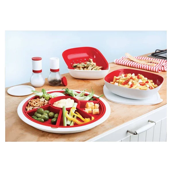Tupperware Berrak Prelüdio Servis Tabağı Kahvaltı Saklama Kabı - Görsel 3