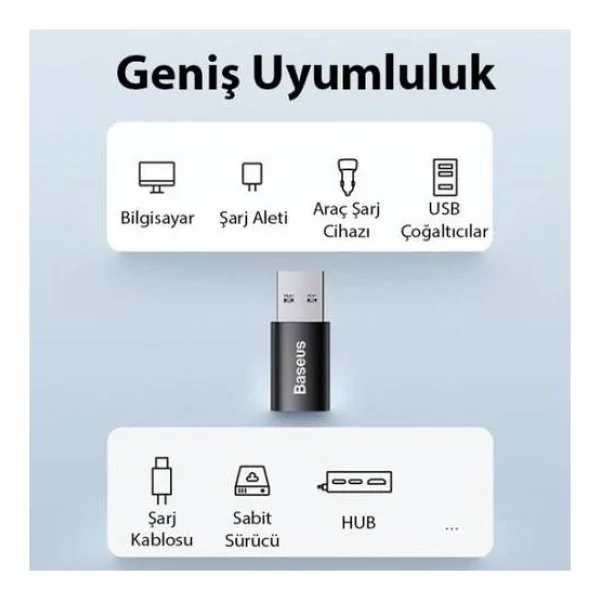 Baseus Ingenuity USB To Type-C Dönüştürücü - Görsel 3