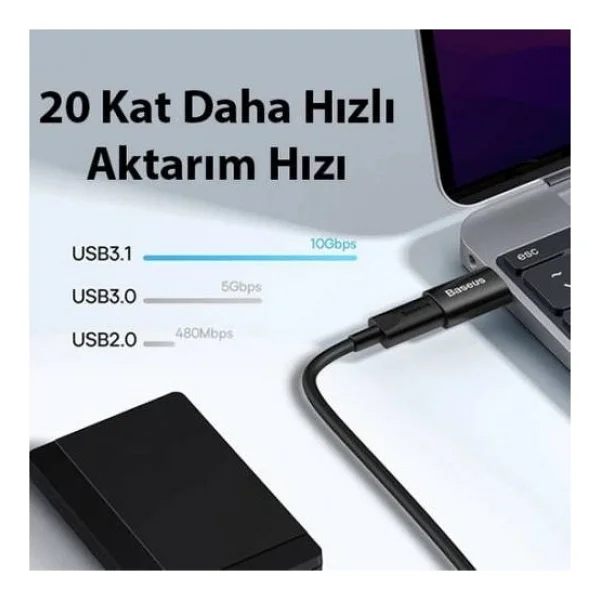 Baseus Ingenuity USB To Type-C Dönüştürücü - Görsel 4