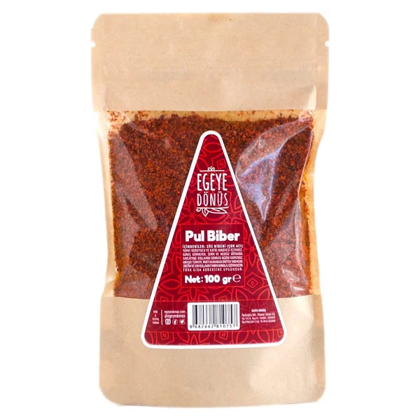 Egeye Dönüş Yeni Mahsül Öğütülmüş Çok Acı Saf Pul Biber - 100 Gr. 1. Kalite (Ekstra Acı) - Görsel 7