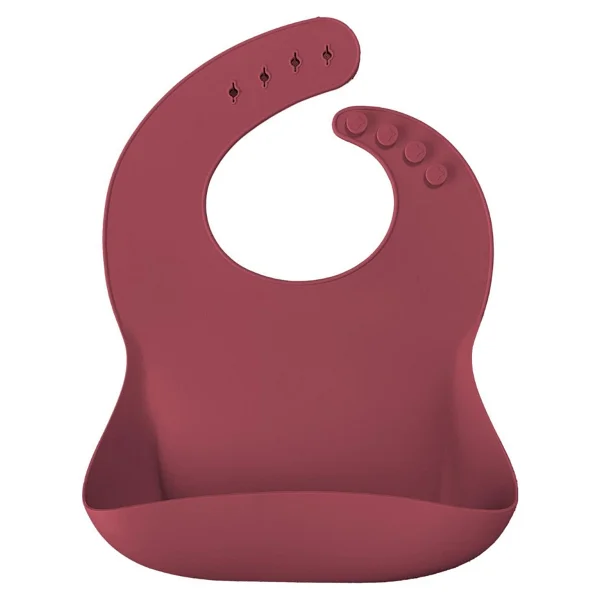 Oioi Basics Silikon Önlük Bordo - Görsel 3