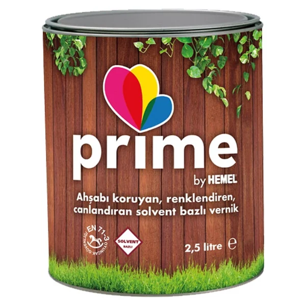 Hemel Prime 2,5 Lt Solvent Bazlı Ahşap Vernik - Görsel 6