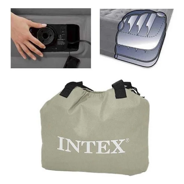 Intex 64428 Dura-Beam Deluxe Fiber-Tech Çift Kişilik Şişme Yatak - Görsel 4