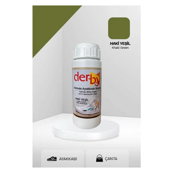 Derby Lacivert Kanvas - Bez Kumaş Ayakkabı Boyası 100 Ml - Kartela Renkleri - Görsel 8