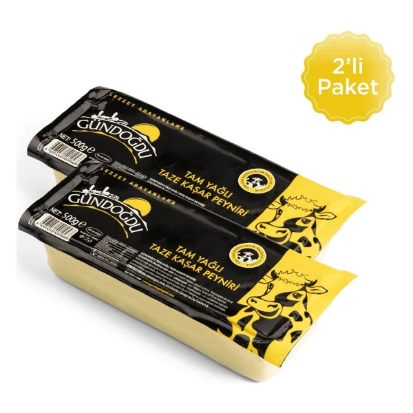 Gündoğdu 500 Gr 2 Adet Taze Kaşar Peynir - Görsel 6