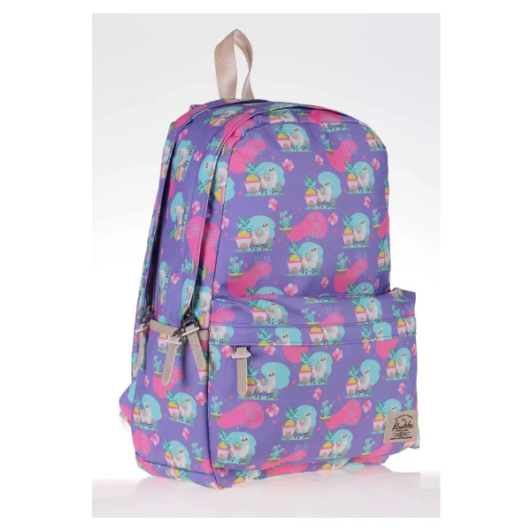 Kaukko K1311 Nature Mor Lama Okul Sırt Çantası - Görsel 2
