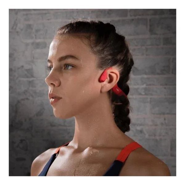 Shokz Openrun Kemik İletimli Bluetooth Kulaklık Kırmızı - Görsel 5