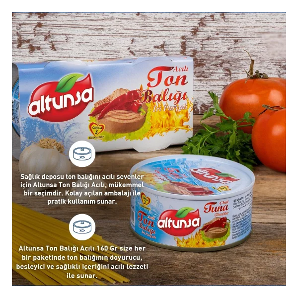 Altunsa Acılı Ton Balığı 2x160 Gr - Görsel 3