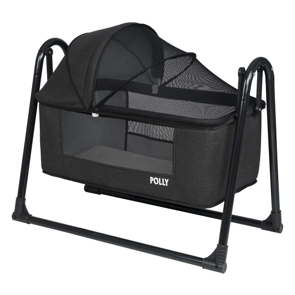 Polly Baby Class Keten Fileli Sallanır Portatif Hamak Beşik - Görsel 5