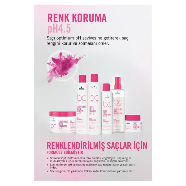 Schwarzkopf Bc Bonacure Color Freeze 400 Ml Renk Koruma Sprey Saç Kremi - Görsel 2