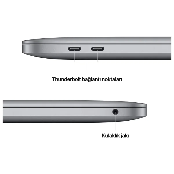MacBook Pro M2 8 GB 512 GB SSD 13.3" Mnej3tu/A Uzay Grisi - Görsel 6