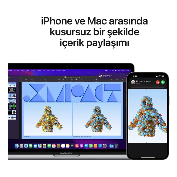 MacBook Pro M2 8 GB 512 GB SSD 13.3" Mnej3tu/A Uzay Grisi - Görsel 7