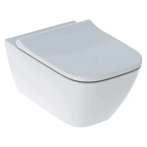 Geberit Smyle Square Rimfree Soft Asma Klozet Ve Kapak, Beyaz - Görsel 4