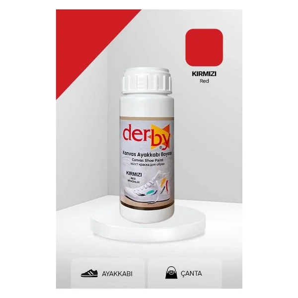Derby Lacivert Kanvas - Bez Kumaş Ayakkabı Boyası 100 Ml - Kartela Renkleri - Görsel 6