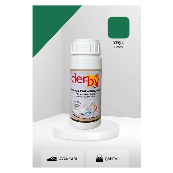 Derby Lacivert Kanvas - Bez Kumaş Ayakkabı Boyası 100 Ml - Kartela Renkleri - Görsel 9