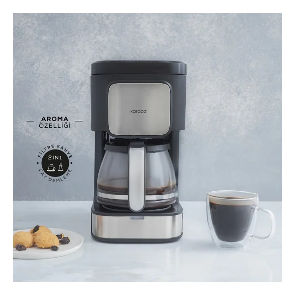 Karaca Coffee Brew Inox 2in1 Çay Ve Filtre Kahve Makinesi - Görsel 7