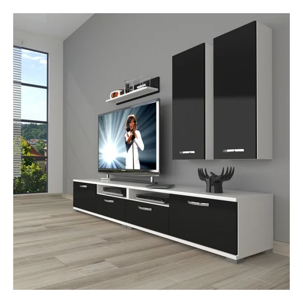 Decoraktiv Eko 5200D Mdf Tv Ünitesi Tv Sehpası - Ceviz - Antrasit - Görsel 5