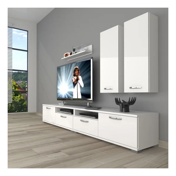 Decoraktiv Eko 5200D Mdf Tv Ünitesi Tv Sehpası - Ceviz - Antrasit - Görsel 2