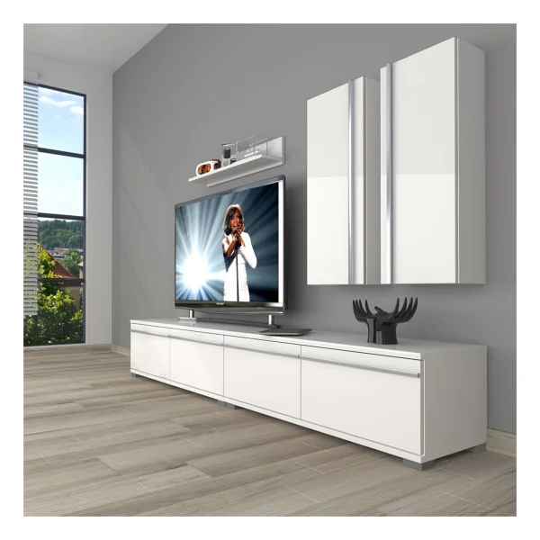 Decoraktiv Eko 5220T Mdf Tv Ünitesi Tv Sehpası - Ceviz - Siyah - Görsel 3