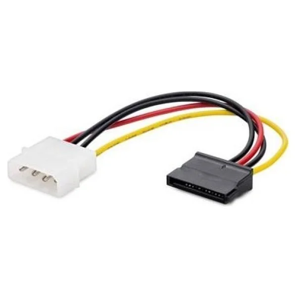 Keepro Dahili Güç Kaynağı Kablosu Ide (4-Pin Molex) Erkek Sata 15-Pin Dişi 0.15 Metre - Görsel 2