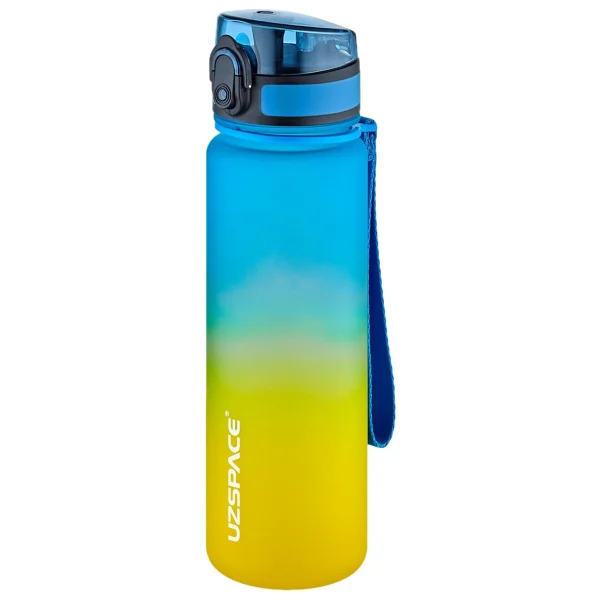 Uzspace 3026-4 Çift Renk Mavi-Yeşil 500 Ml Motivasyon Matarası - Görsel 10