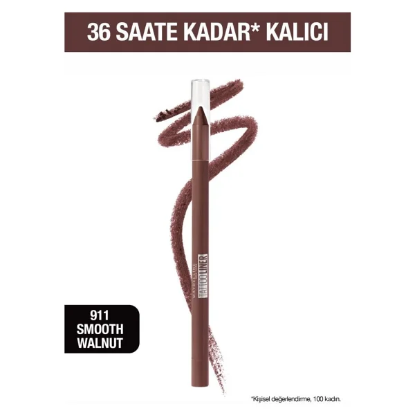 Maybelline Tattoo Liner 911 Smooth Walnut Jel Göz Kalemi - Görsel 6