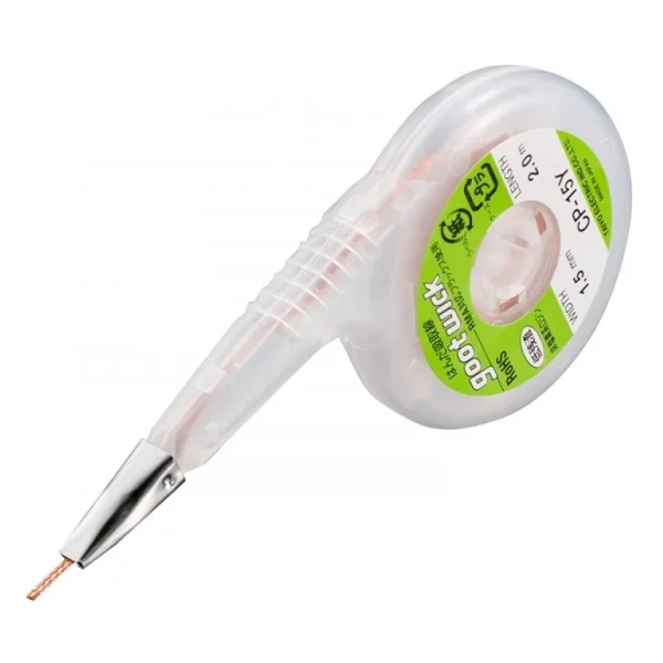 Goot Goot Wick Cp-1515 Lehim Sökme Fitili, Metal Başlıklı Kartuş Altın - Görsel 3