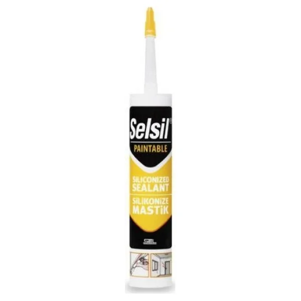 Selsil Silikonize Mastik Şampanya 485 Gr - Görsel 2