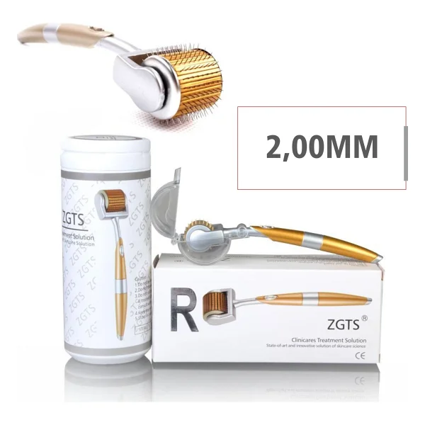 Zgts Gold Line 2.00mm Titanyum 192 İğneli Derma Roller - Görsel 9