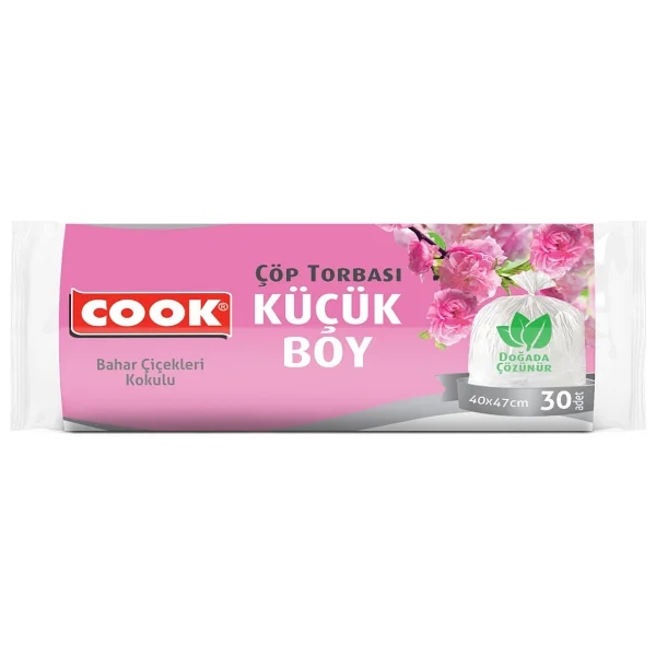 Cook Bahar Çiçekleri Kokulu Küçük Boy Çöp Poşeti 30'lu - Görsel 3