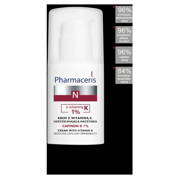 Pharmaceris N Capinon K % 1 Vitamin Geniş Kılcal Damar Görünümünü Azaltıcı Krem 30 Ml - Görsel 3