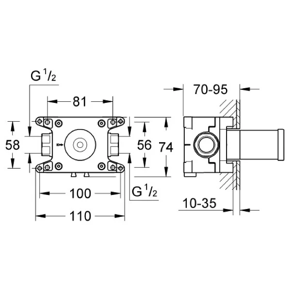 Grohe Rapido C 27 623 000 İçin İç Gövde - 35028000 - Görsel 2