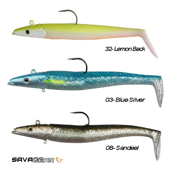Savage Gear Sandeel 18 Cm 100 Gr 2+1 Adet Sahte Balık Blue Silver - Görsel 2