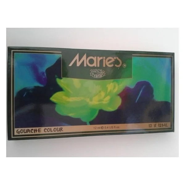 Maries 12 Ml 12 Renk Tüp Guaj Boya - Görsel 4