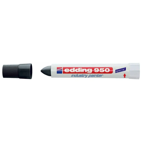Edding 950 Siyah Endüstri Marker Kalemi - Görsel 4
