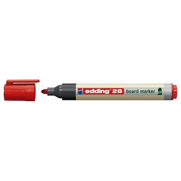 Edding 28 Ecoline Kırmızı Tahta Kalemi - Görsel 3