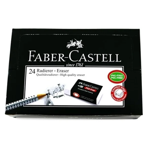 Faber-Castell 7085/24 24'lü Beyaz Orta Boy Silgi - Görsel 4