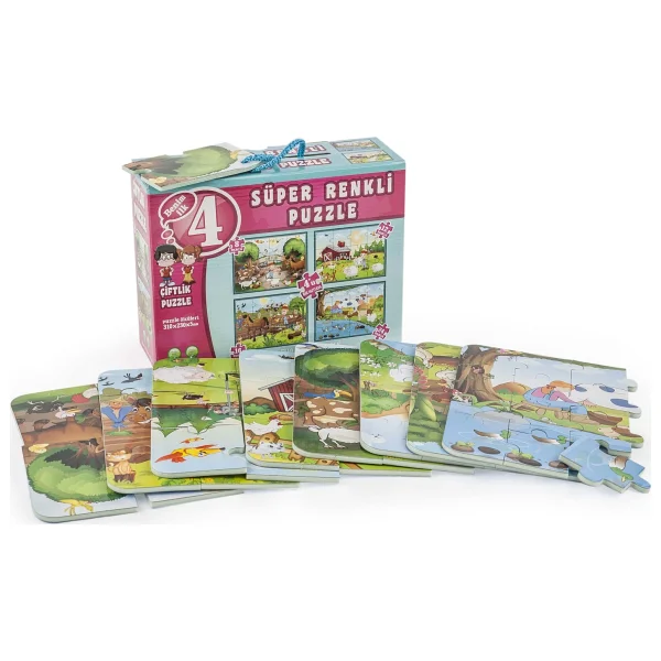 Diytoy Çiftlik Süper Renkli Puzzle - Görsel 2