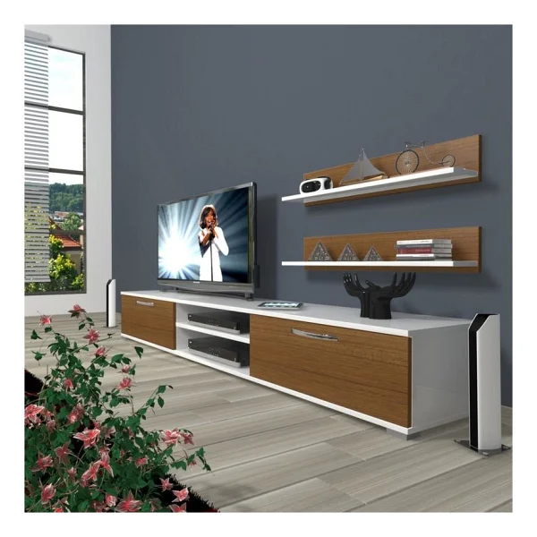 Decoraktiv Eko 4 Mdf DVD Retro TV Ünitesi - Görsel 7