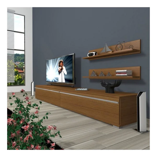 Decoraktiv Eko 4 Mdf Std Rustik TV Ünitesi - Görsel 2