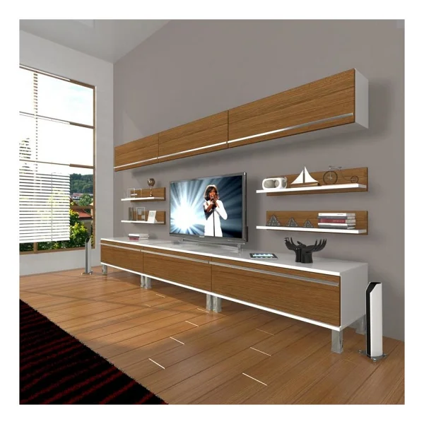 Decoraktiv Eko 8Y MDF Krom Ayaklı TV Ünitesi - Görsel 6