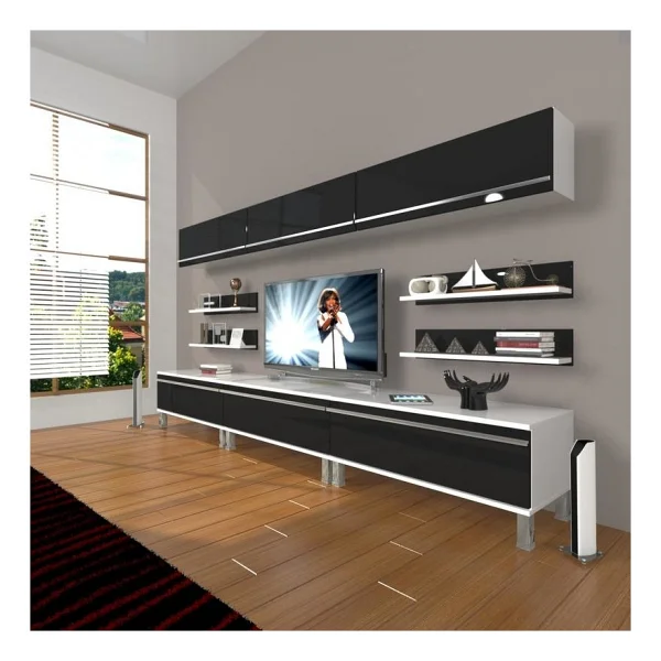 Decoraktiv Eko 8Y MDF Krom Ayaklı TV Ünitesi - Görsel 3