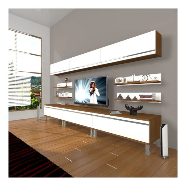 Decoraktiv Eko 8Y MDF Krom Ayaklı TV Ünitesi - Görsel 2