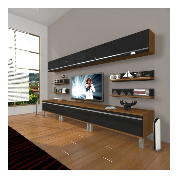 Decoraktiv Eko 8Y MDF Krom Ayaklı TV Ünitesi - Görsel 5