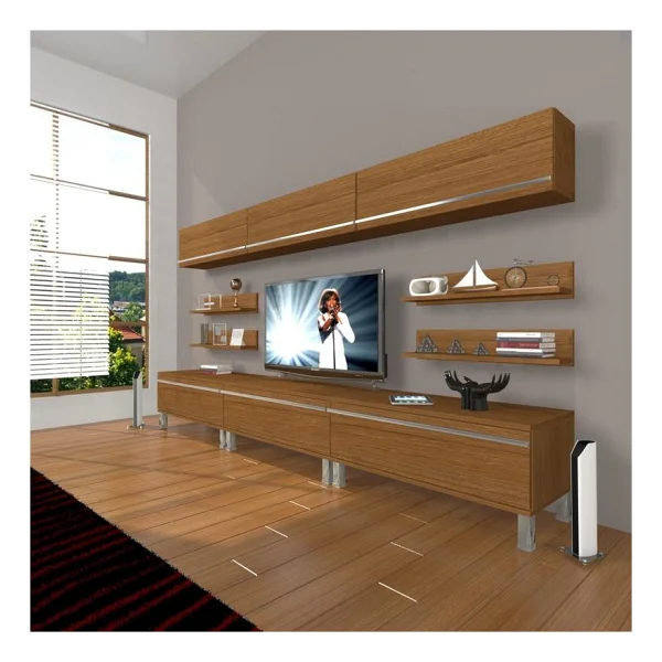 Decoraktiv Eko 8Y MDF Krom Ayaklı TV Ünitesi - Görsel 7