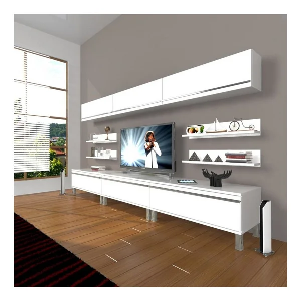 Decoraktiv Eko 8Y MDF Krom Ayaklı TV Ünitesi - Görsel 4