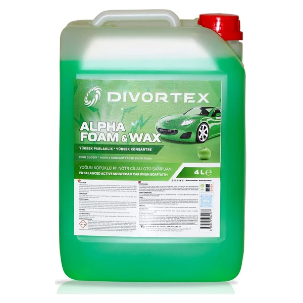 Divortex Alpha Foam Ph Nötr Cilalı Oto Şampuanı 4 Lt. - Görsel 3