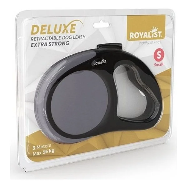 Royalist Deluxe Extra Strong Otomatik Köpek Gezdirme Tasması Kırmızı Small 3m - Görsel 5