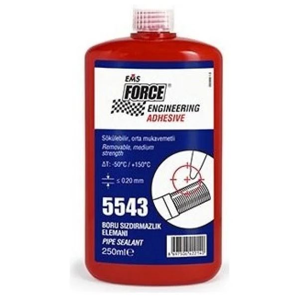 Ems Force 5577 Boru Disli Macun Sizdirmazlik Elemani Teflon Sivi Conta Keten 250 Ml - Görsel 3