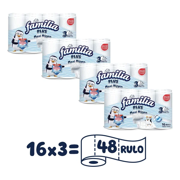 Familia Plus Maxi Hijyen 48'li Tuvalet Kağıdı - Görsel 2
